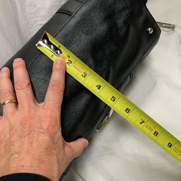 Lauren Ralph Lauren Black Leather Satchel Bag - Picture 4 of 10